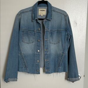 L'AGENCE Light Blue Denim Jacket - XL